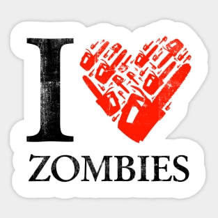 I Chainsaw Zombies Sticker